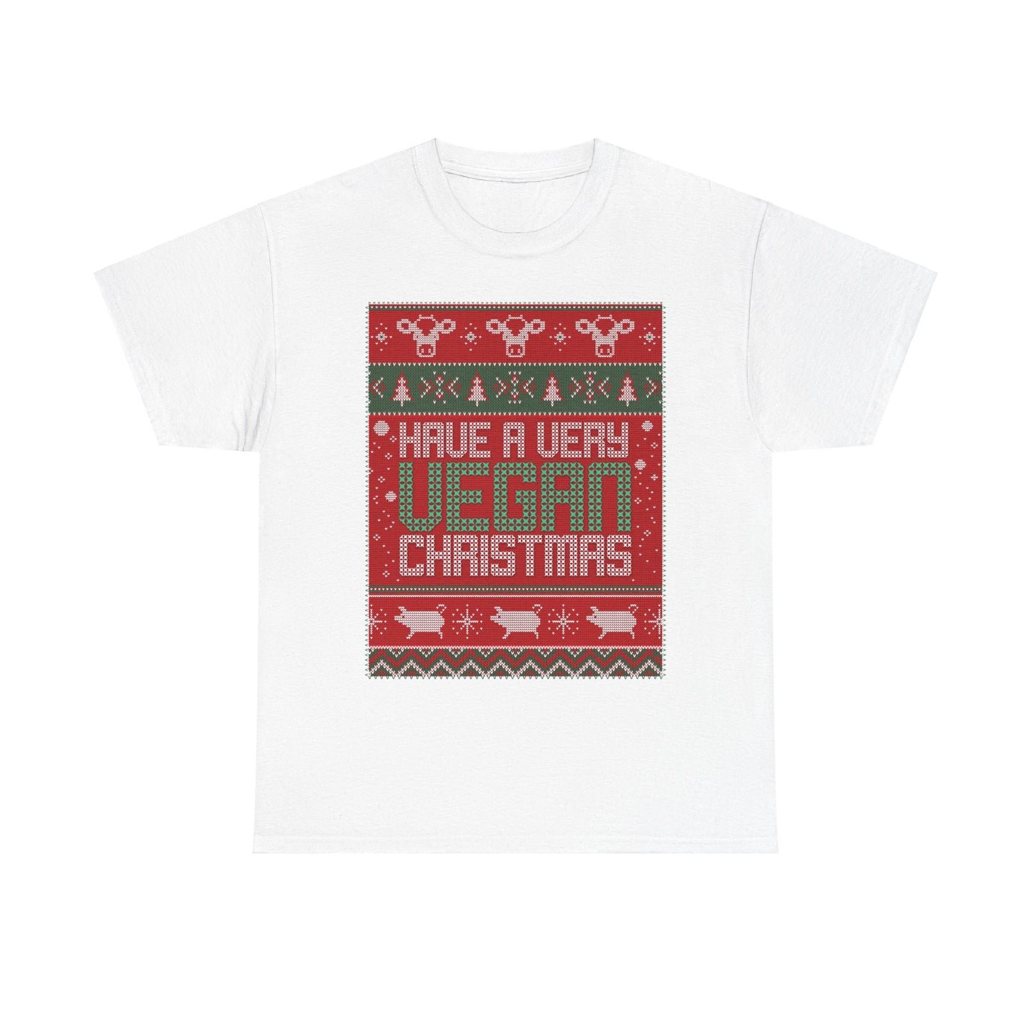 Vegan Christmas  Ugly Sweater Tee