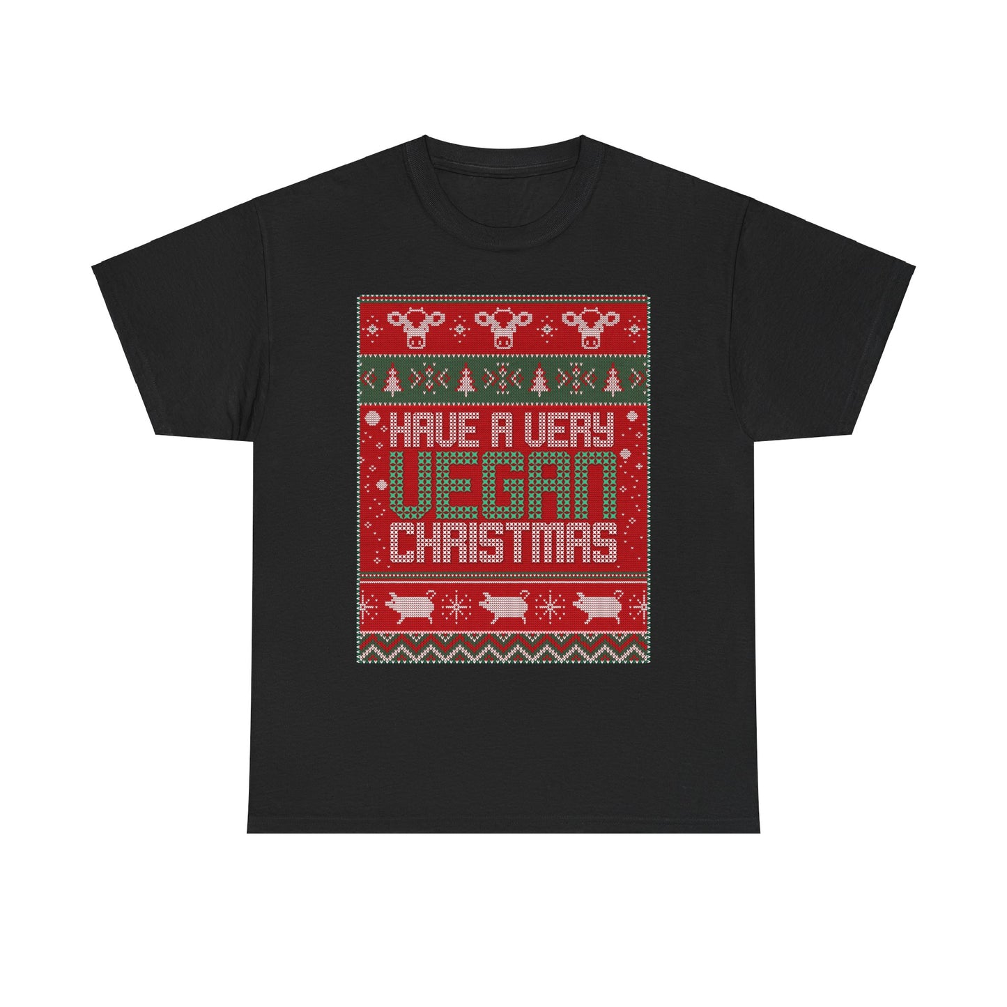 Vegan Christmas  Ugly Sweater Tee