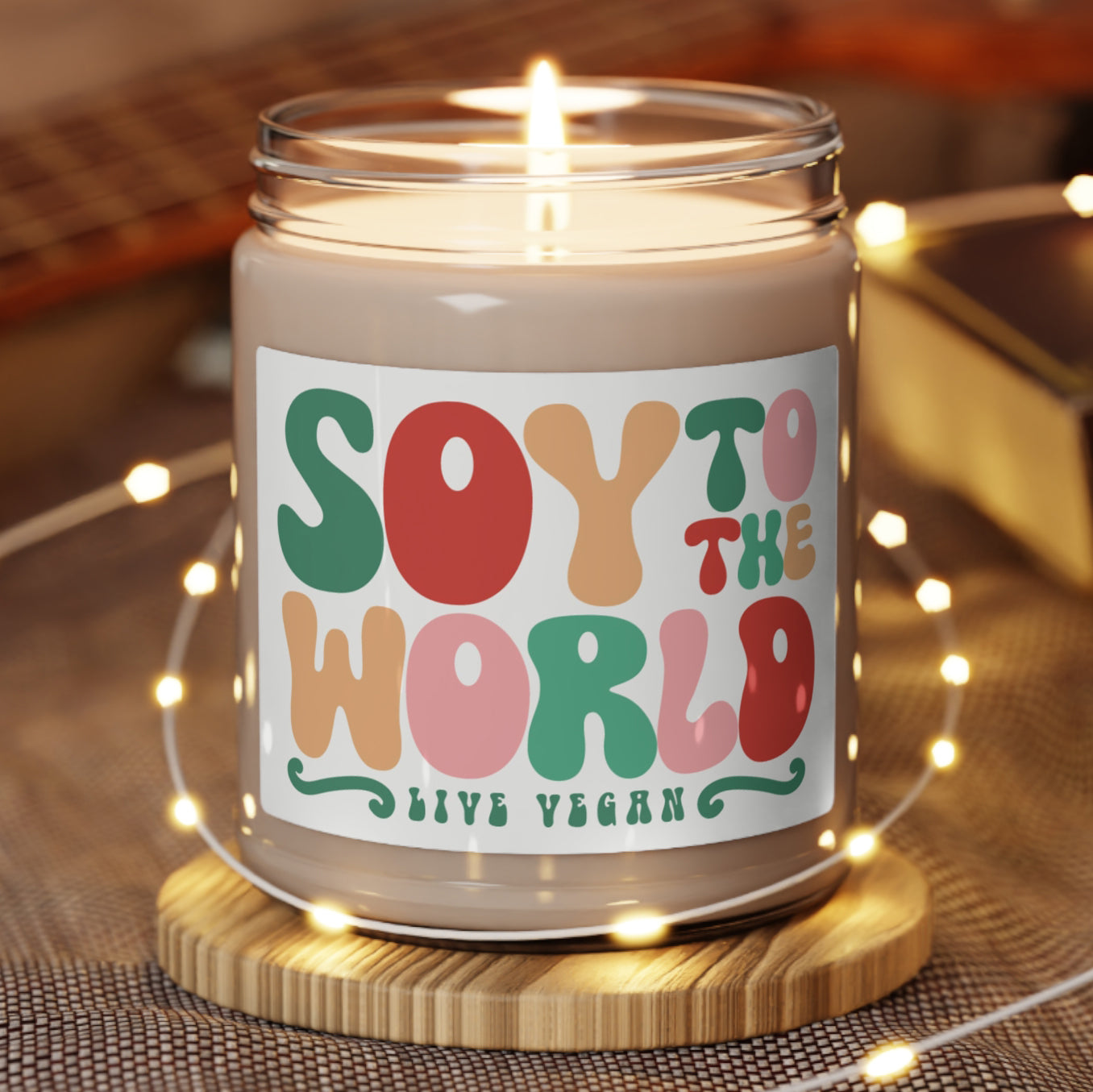 SOY To The World  Vegan Scented Soy Candle, 9oz